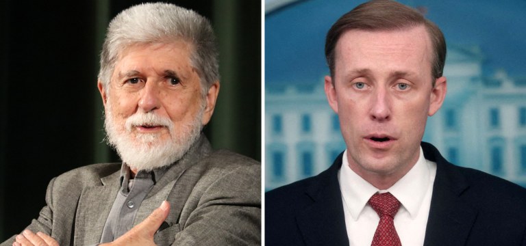 Celso Amorim e Jake Sullivan