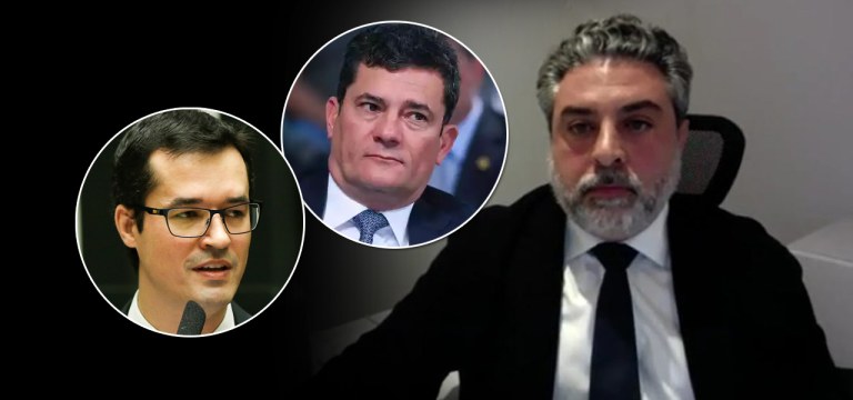 Montagem (da esq. para a dir.): o deputado Deltan Dallagnol, senador Sergio Moro e advogado Rodrigo Tacla Duran