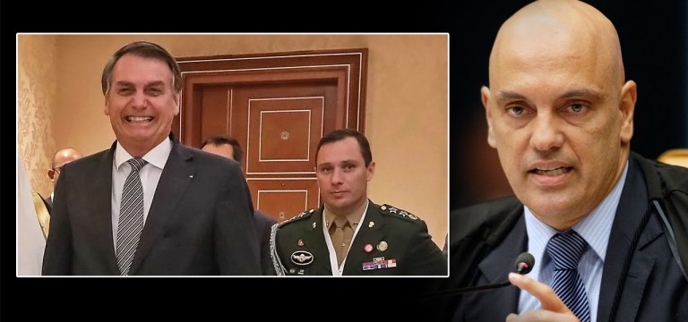Jair Bolsonaro, Mauro Cid e Alexandre de Moraes