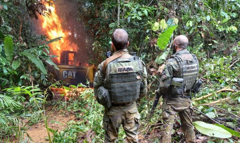 Operação contra o garimpo na terra ianomâmi