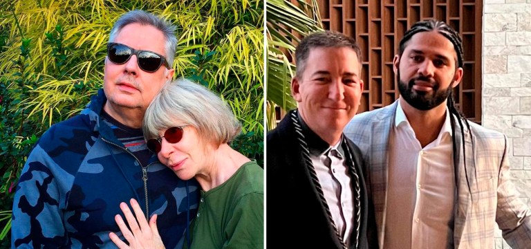 Roberto de Carvalho, Rita Lee, Glenn Greenwald e David Miranda