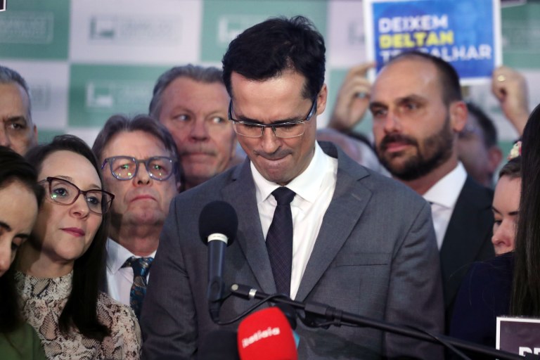 Deltan Dallagnol em entrevista coletiva após ser cassado pelo TSE - 17.052023