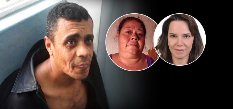 Adélio, a irmã Maria das Graças e a juíza Cíntia Letteriello