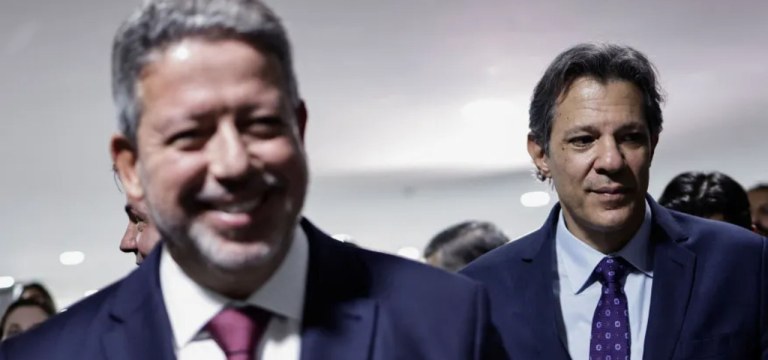Arthur Lira e Fernando Haddad