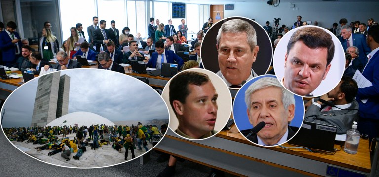 CPMI dos Atos de 8 de Janeiro de 2023, golpistas invadindo o Congresso Nacional, Braga Netto, Anderson Torres, Mauro Cid e General Heleno