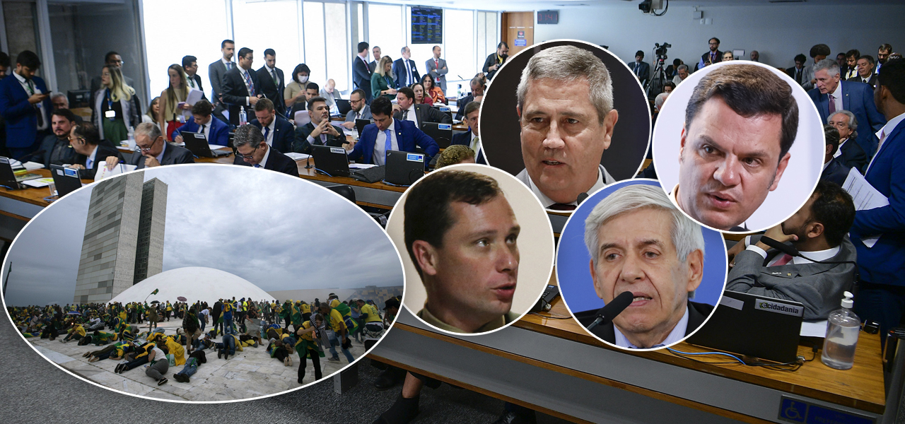 CPMI dos Atos de 8 de Janeiro de 2023, golpistas invadindo o Congresso Nacional, Braga Netto, Anderson Torres, Mauro Cid e General Heleno