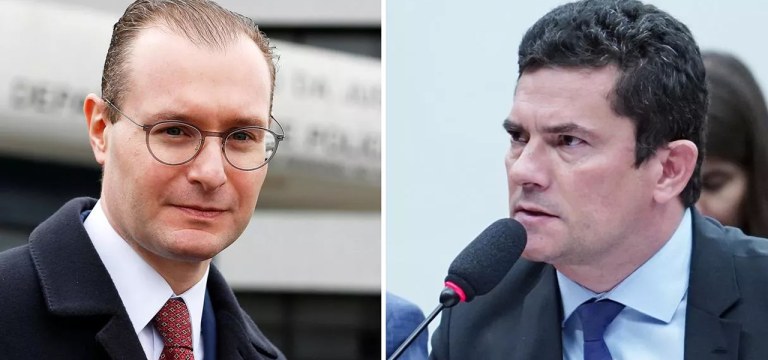 Cristiano Zanin (à esq.) e Sergio Moro. Foto: Divulgação