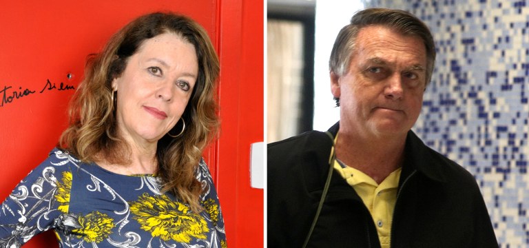 Helena Chagas e Jair Bolsonaro