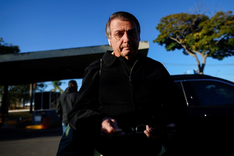 Ex-presidente Jair Bolsonaro no Aeroporto Internacional de Brasília - 29/06/2023