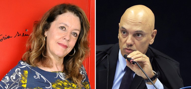 Helena Chagas e Alexandre de Moraes