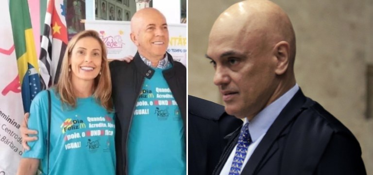Andreia Munarão, Roberto Mantovani Filho e Alexandre de Moraes