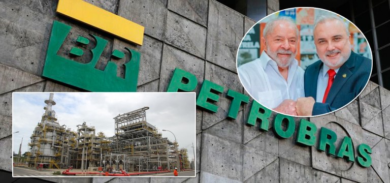 Petrobrás, Refinaria Landulpho Alves (Rlam), na Bahia, Luiz Inácio Lula da Silva e Jean Paul Prates (gravata vermelha)