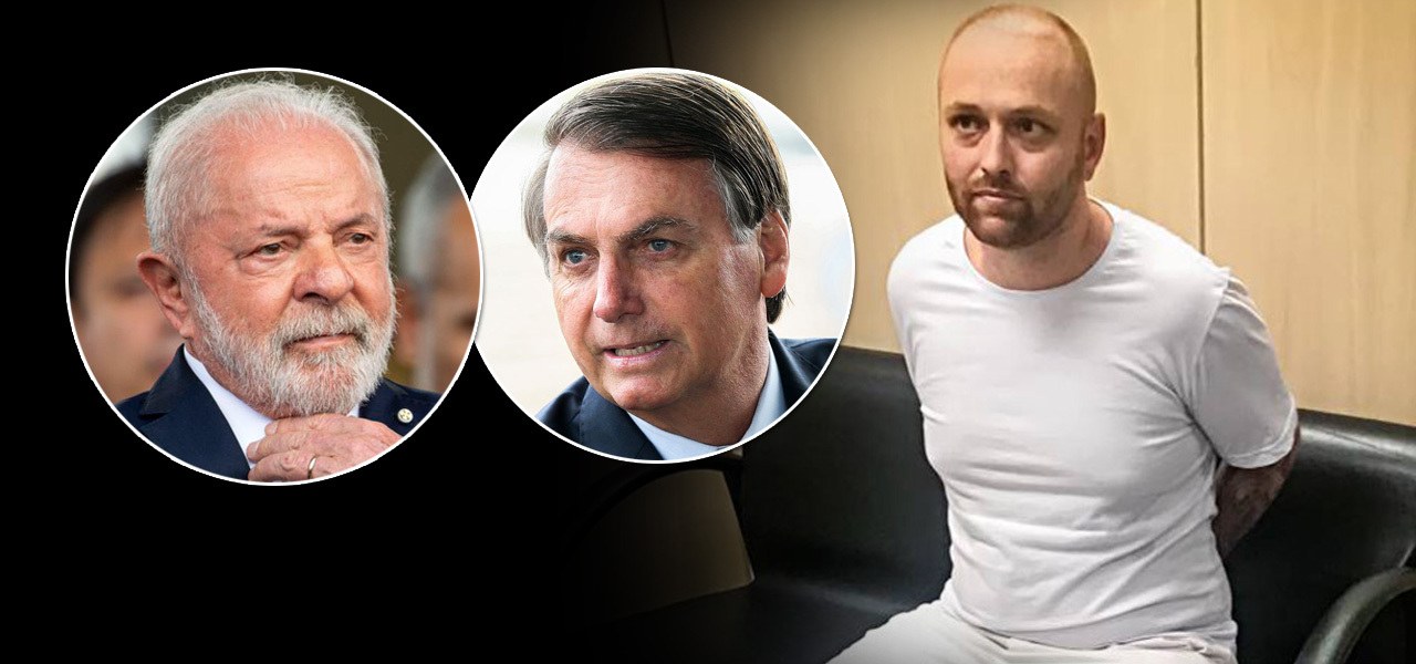 Montagem (da esq. para a dir.): Luiz Inácio Lula da Silva, Jair Bolsonaro e Walter Delgatti