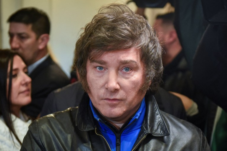 Candidato presidencial argentino Javier Milei