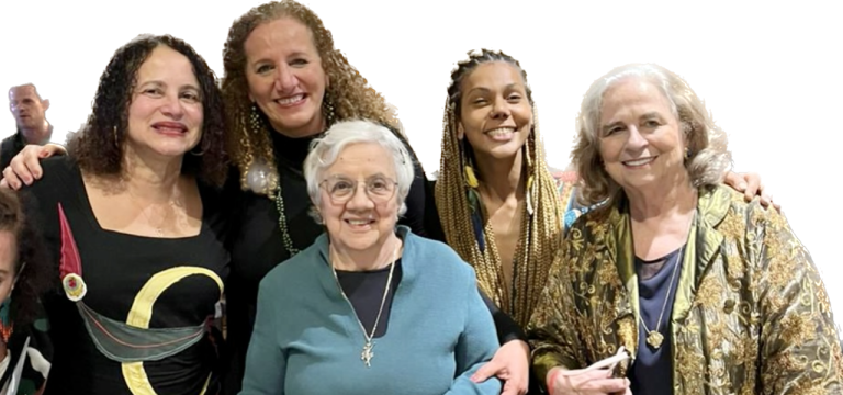 Luciana Santos, Jandira Feghali, Marília Guimarães, Dani Balbi e Hildegard Angel