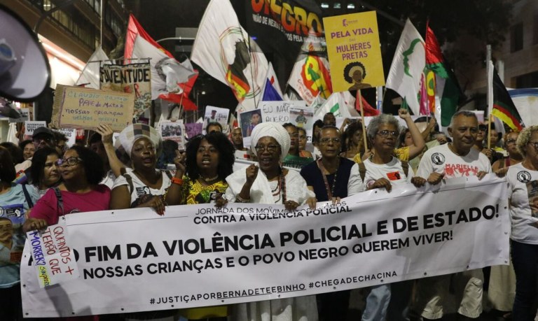 Movimento negro protesta contra violência policial