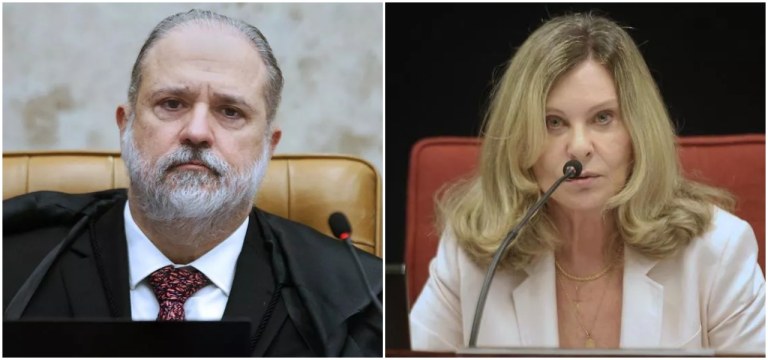 Augusto Aras e Lindôra Araújo