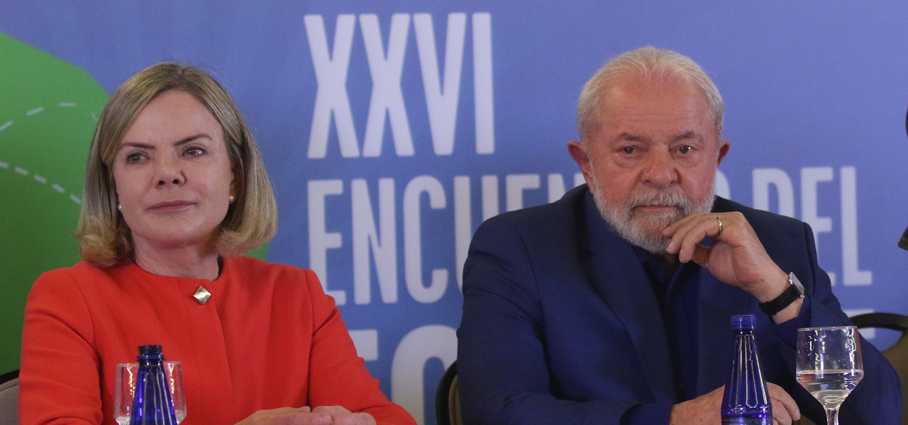Gleisi Hoffmann e Lula