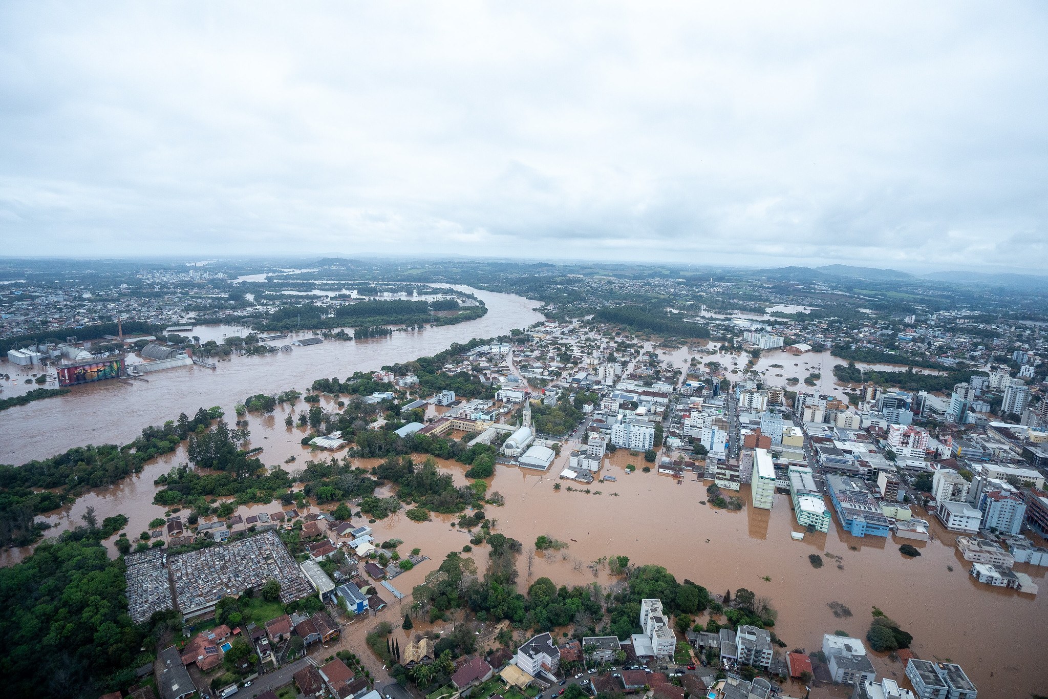 Enchentes atingem o estado do Rio Grande do Sul