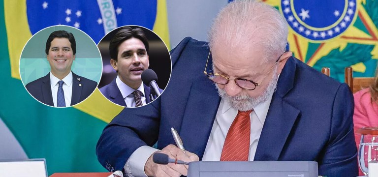 André Fufuca, Silvio Costa Filho e Luiz Inácio Lula da Silva