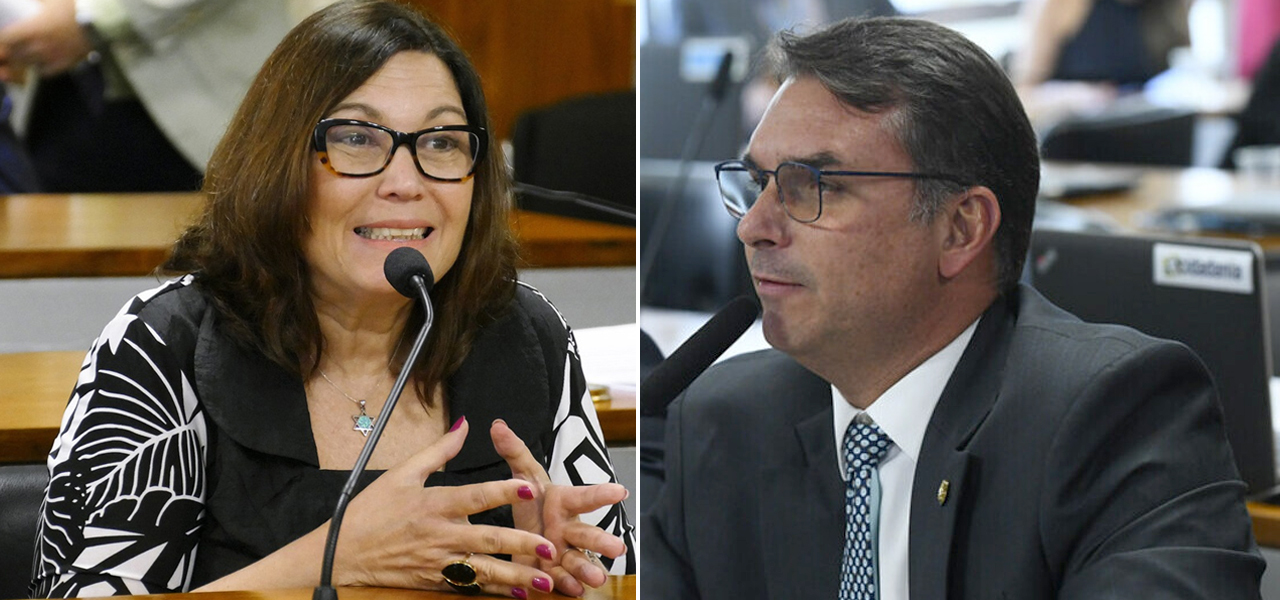 Bis Kicis e Flávio Bolsonaro