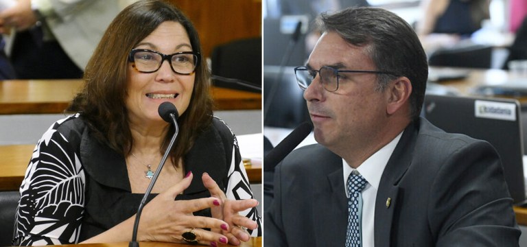 Bis Kicis e Flávio Bolsonaro