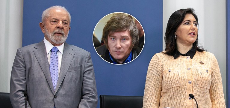 Lula, Javier Milei e Simone Tebet