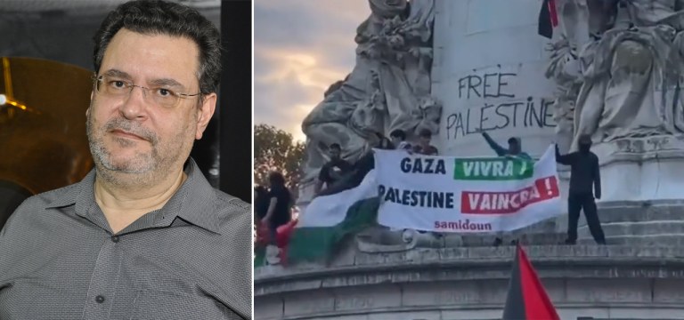 Rui Costa Pimenta e protesto pró-Palestina na França
