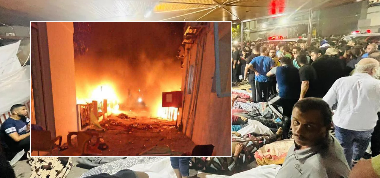 Israel ataca hopital al-Ahli, em Gaza, e mata mais de 500 pessoas