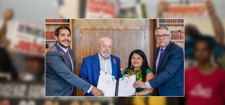 Presidente Lula anuncia veto de boa parte dos trechos do marco temporal após reunião com ministros Alexandre Padilha (Secretaria Institucional) e Sônia Guajajara (Povos Indígenas) e o advogado-geral da União, Jorge Messias 20/10/2023