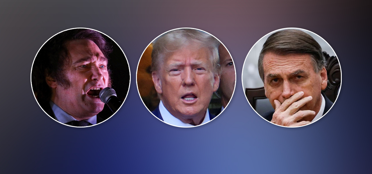Milei, Trump e Bolsonaro