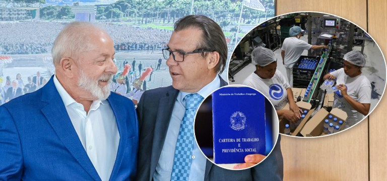 Lula e Luiz Marinho. Presidente disse em outubro que o Brasil poderia fechar o ano com criação de 2 milhões de empregos formais