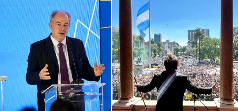 Aloizio Mercadante e Javier Milei