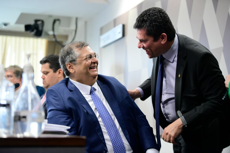 Flávio Dino e Sergio Moro