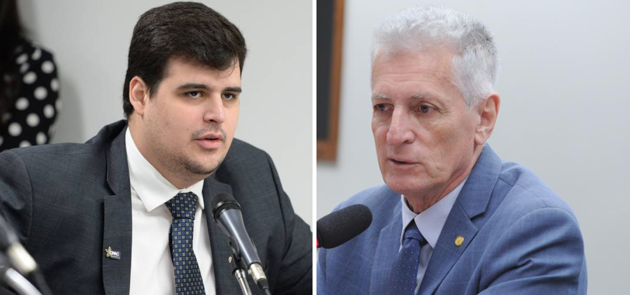 Bruno Engler, do PL (à esq.), e Rogério Correia (PT)