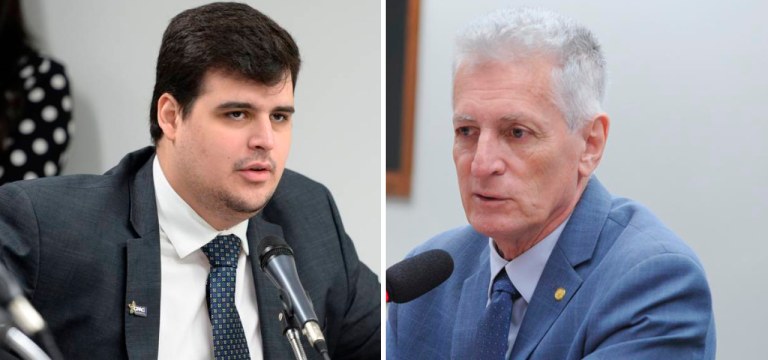 Bruno Engler, do PL (à esq.), e Rogério Correia (PT)