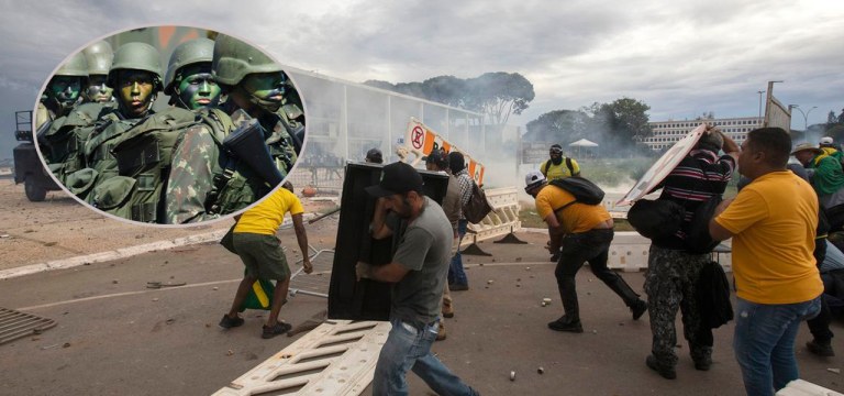 Militares e os atos golpistas