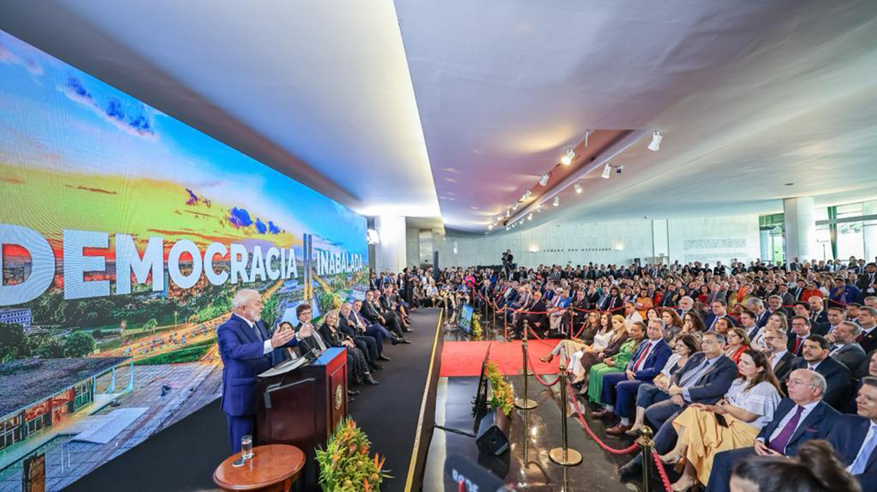 Luiz Inácio Lula da Silva em pronunciamento