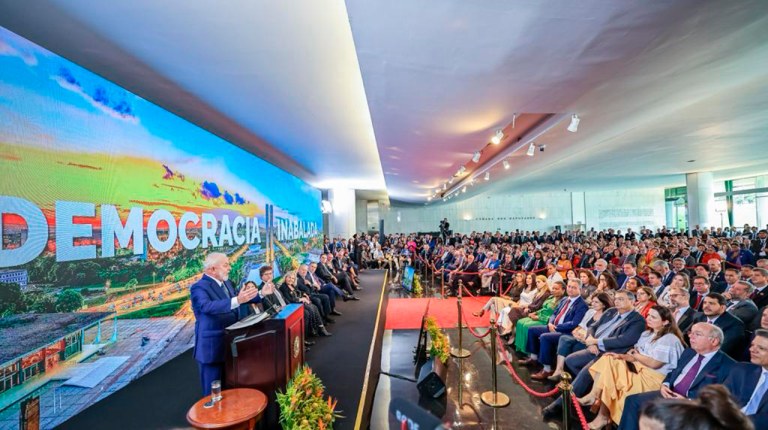 Luiz Inácio Lula da Silva em pronunciamento