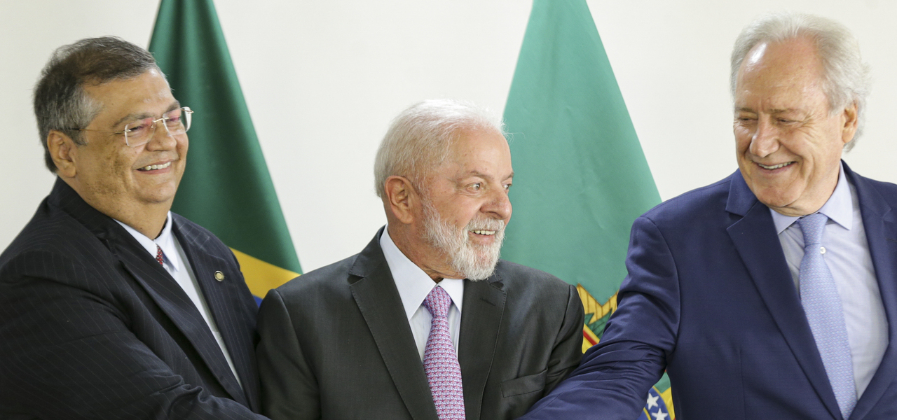 Flávio Dino, Lula e Ricardo Lewandowski