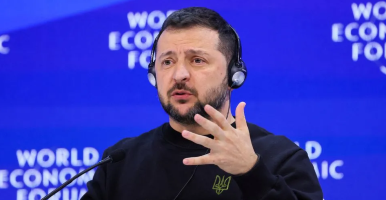O presidente da Ucrânia, Volodymyr Zelensky