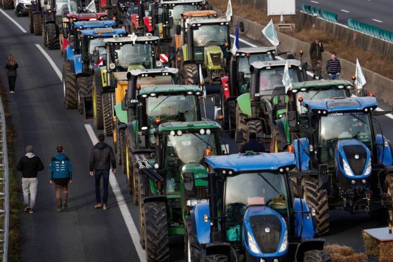 Protesto de agricultores na França