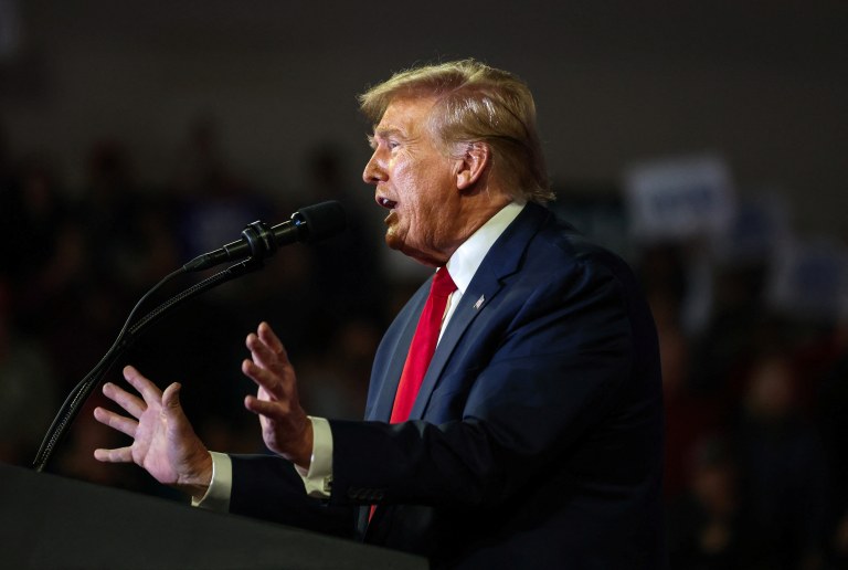 Trump em campanha para as eleições presidenciais de 2024