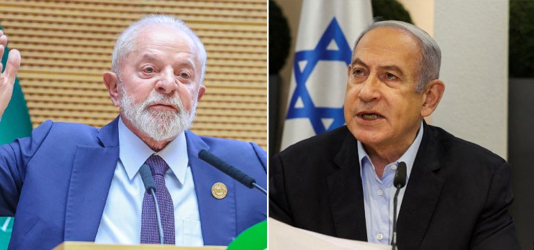Lula e Benjamin Netanyahu