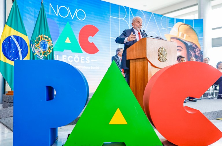 Lula em evento do PAC