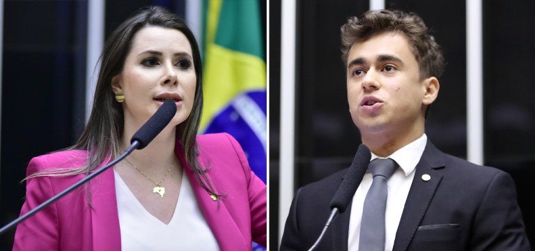 Caroline de Toni e Nikolas Ferreira
