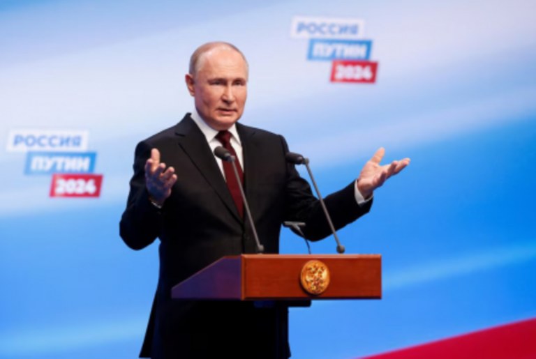 Vladimir Putin fala sobre sua reeleição