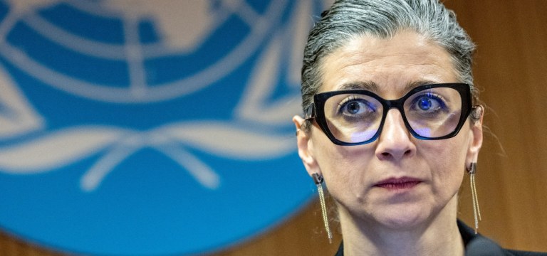 Francesca Albanese em Genebra