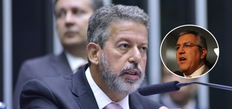 Arthur Lira (mais destaque) e Alexandre Padilha