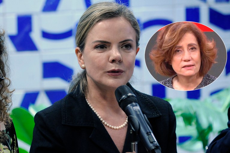 Gleisi Hoffmann (mais destaque) e Miriam Leitão